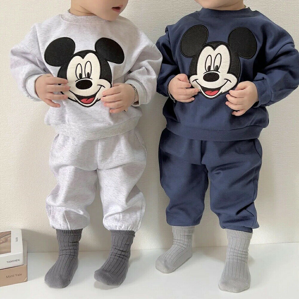 【KIDS】【並行輸入品】上下セット ディズニー ミッキーフェース Tシャツ パンツ ...