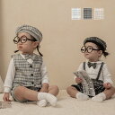 【BABY】【上下セット】ベスト& オーバーオール 2点セット ブルマパンツ トップス オールインワン サロンペット パンツ セットアップ ボトム 韓国 ベビー服 子供服 韓国子供服