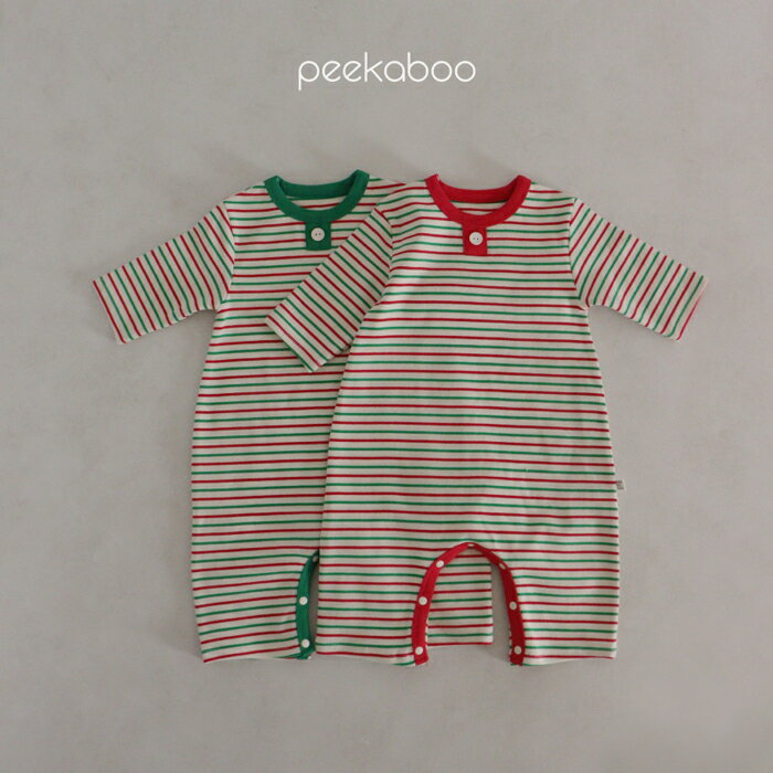 【BABY】peekabooロンパース スーツ パジャマ 室内着 部屋着 寝巻 ルームウエア カバーオール オールイ..