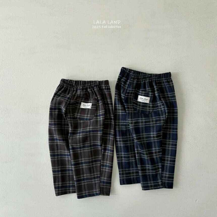 【KIDS】ララ チェックパンツ ロングパンツ キッズパンツ ジョガーパンツ シンプル ナチュラル 秋 冬 ボトム パンツ 男の子 女の子 男児 女児 子供服 韓国子供服 韓国ベビー服 韓国服 こども服 子ども服 キッズファッション 韓国ファッション 【COCORIA/ココリア】のサムネイル