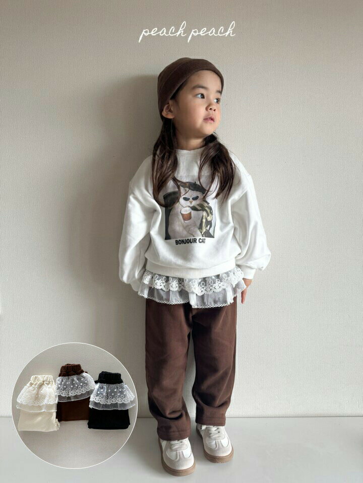 【KIDS】レースパンツ ロングパンツ キッズパンツ ワイドパンツ シンプル ナチュラル 秋 冬 ボトム パンツ 男の子 女の子 男児 女児 子供服 韓国子供服 韓国ベビー服 韓国服 こども服 子ども服 キッズファッション 韓国ファッション 【COCORIA/ココリア】のサムネイル