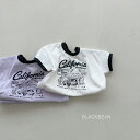 【KIDS】カリフォルニア Tシャツ トップス カットソー 半袖 ナチュラル 春 夏カジュアル シンプル かわいい おしゃれ キッズ リラックス 女の子男の子 男児 女児 韓国 ベビー服 韓国子供服 子供服 韓国ファッション 韓国服 こども服 子ども服 【COCORIA/ココリア】(4)