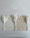 【KIDS】ララ パフ Tシャツ トップス カットソー 半袖 ナチュラル 春 夏 キッズ ベビー シンプル かわいい ナチュラル カジュアル フォーマル 子供 男の子 女の子 韓国 ベビー服 子供服 韓国 ファッション 韓国子供服 韓国服 こども服 子ども服【COCORIA/ココリア】(4)