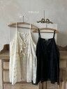 【レディース】MOM ウィング ビスチェ ブラウス トップス キャミソール タンクトップ Tシャツ カットソー ワンピース レイヤード風 キャミ フリル カジュアル シンプル かわいい おしゃれ リラックス ペア 親子 お揃い ママ 韓国ファッション 【COCORIA/ココリア】(4)