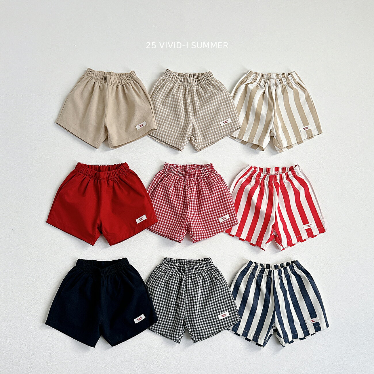 【KIDS/JUNIOR】ラベルポイント ショートパンツ キッズパンツ シンプル ナチュラル 春 夏 ボトム パンツ 半ズボン キッズ ボトム 女の子 男の子 かわいい 子供服 韓国 ファッション 韓国子供服 こども ベビー服 子供服 【COCORIA/ココリア】のサムネイル
