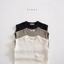 【KIDS】もち ノースリブ 袖なし タンクトップ Tシャツ トップス カットソー ナチュラル 夏 ユニセックス シンプル かわいい おしゃれ キッズ リラックス 男の子 女の子 男児 女児 韓国子供服 こども 子供服 ベビー服 【COCORIA/ココリア】