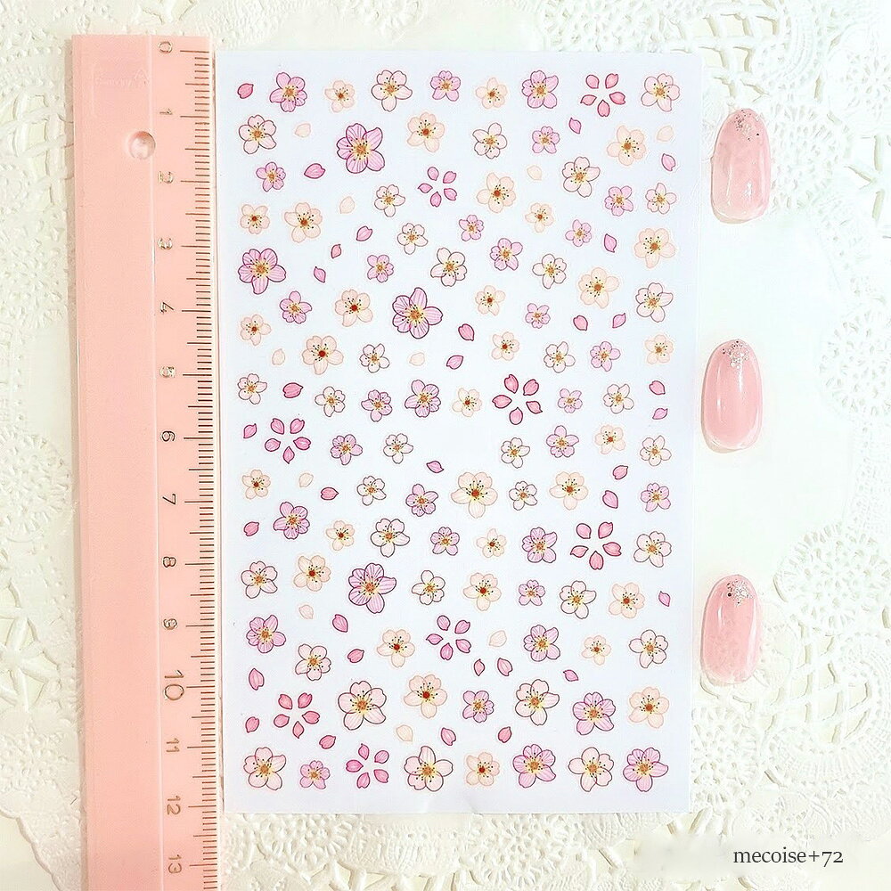 mecoise + trhnail ＊はんなり桜ネイルシール