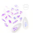 ネイルストーン ハンドメイド 韓国 レジン ネイル ストーン オーロラストーン ラインストーン ビジュー ガラス ガラスストーン クリスタル クリスタルストーン ハート ドロップ ランバス うるうる うるうるネイル マーキス デコパーツ オーロラ 大きい 大きめ ジェルネイル