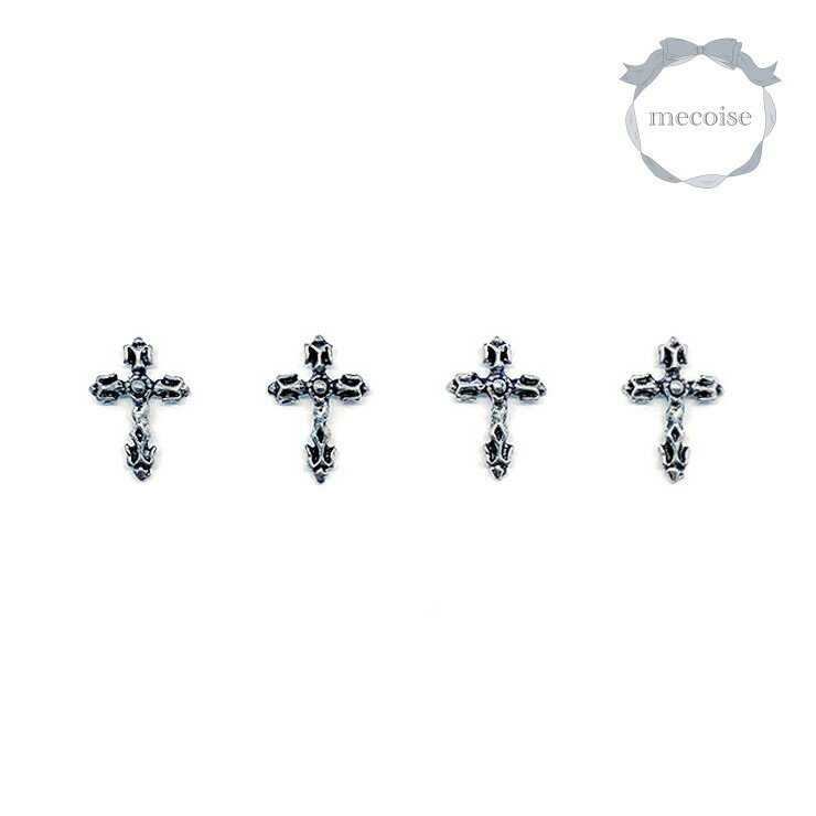 ネイルパーツ ハンドメイド 韓国 レジン ネイル パーツ 十字架 クロス ゴシック パンク ロック クロム アンティーク レトロ 大きい 大きめ 材料 レジン封...