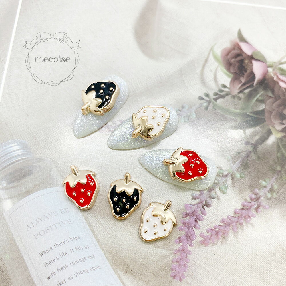 3dネイルパーツ 女の子 ミニチュア ネイルパーツ お花 いちご