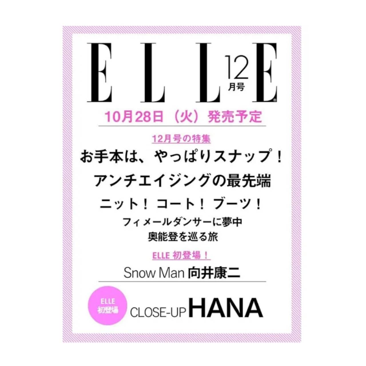 【予約商品 2025年10月28日 発売予定 】 ELLE JAPON エル・ジャポン 2025年12月号増刊 表紙 向井康二のサムネイル