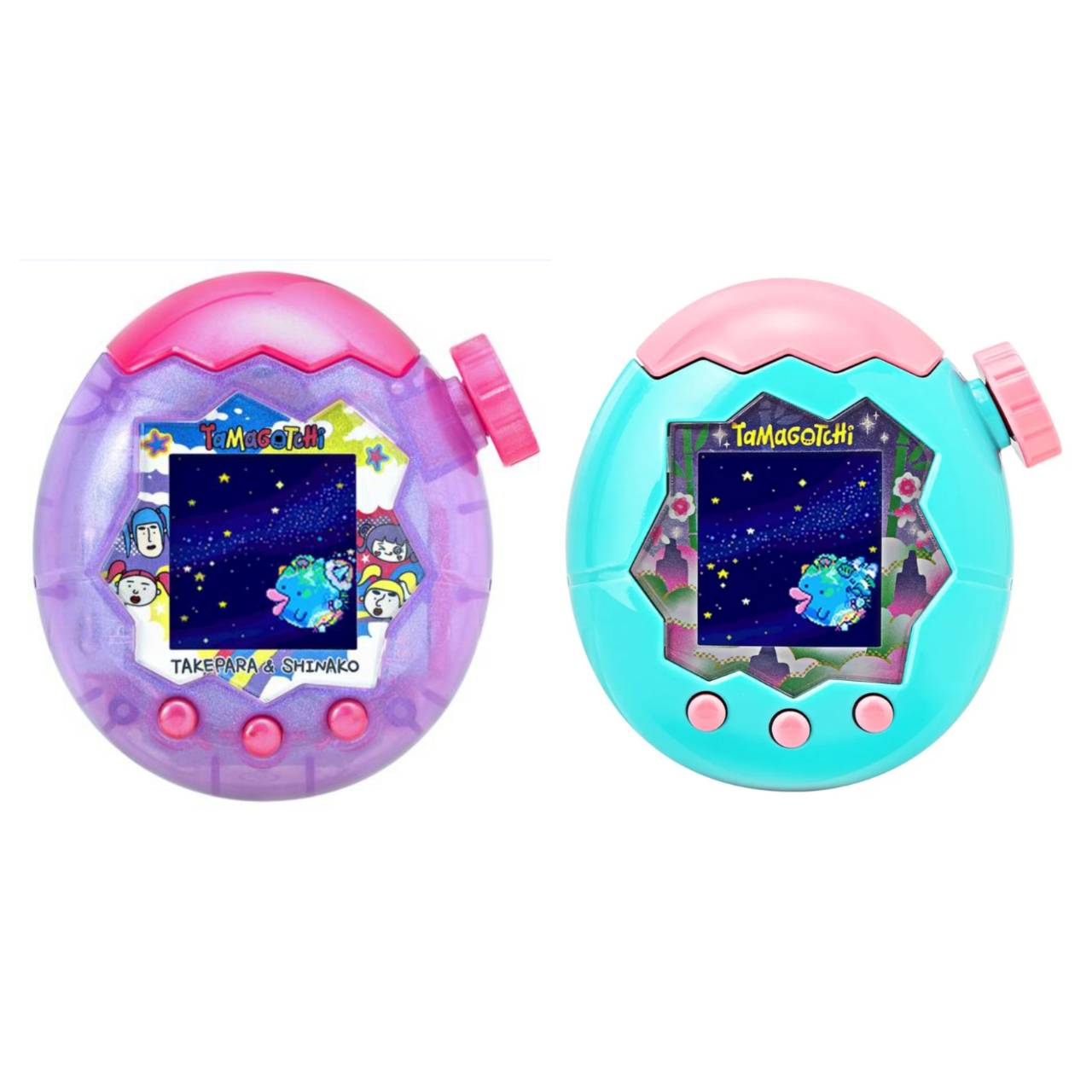 【予約商品 2025年11月22日 発売予定 】 Tamagotchi Paradise Purple Sky 竹下☆ぱらだいす＆しなこスペシャルセット Jade Forest 2個セット たまごっちパラダイスのサムネイル