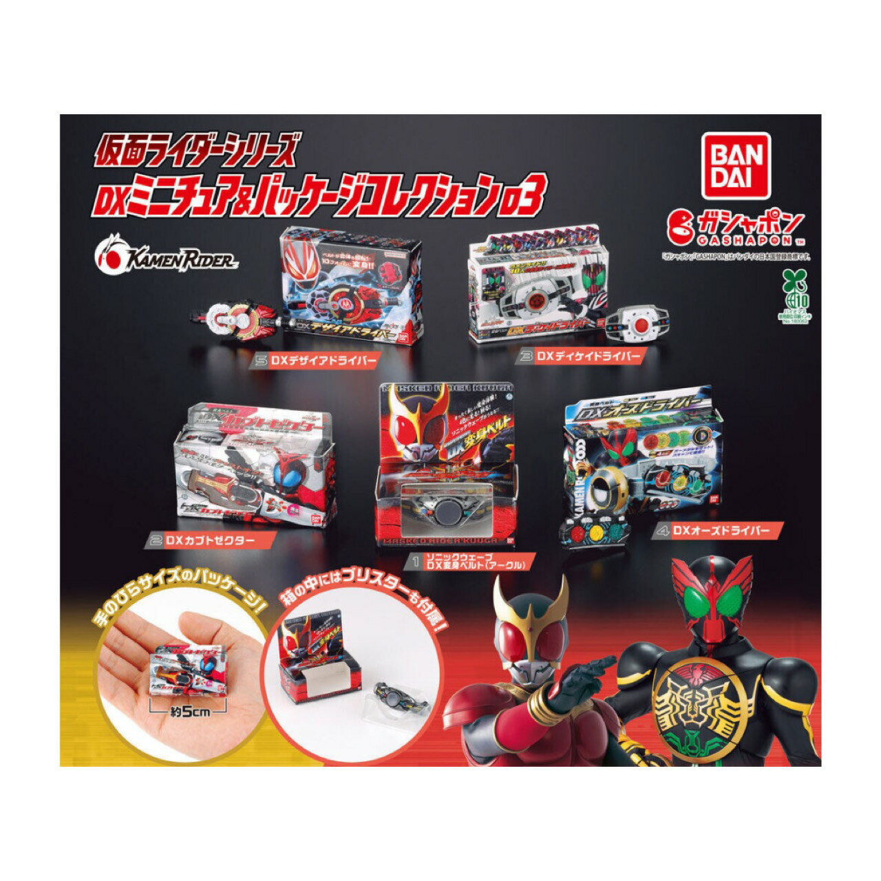 仮面ライダーシリーズ DXミニチュア＆パッケージコレクション03とは