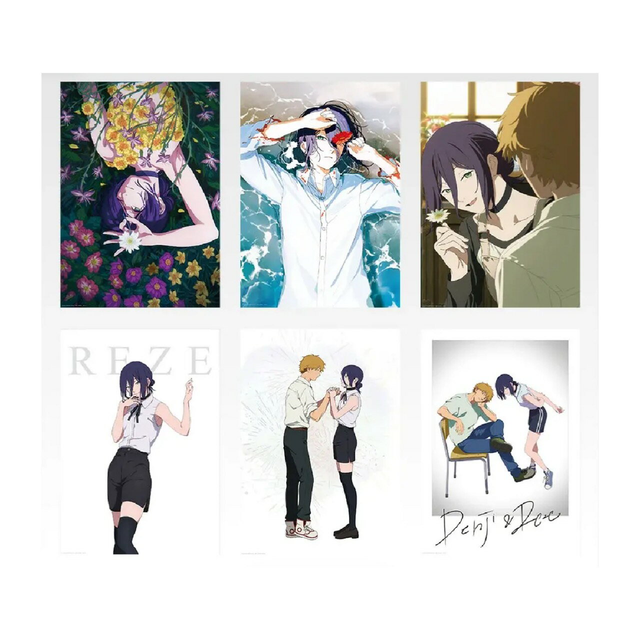 [未開封] 一番くじ ちょこっと 劇場版 チェンソーマン レゼ篇 A賞 ポスター コレクション 全6種セット