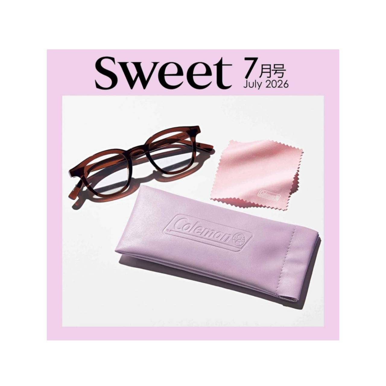 【予約商品 2026年6月12日 発売予定】 sweet スウィート 2026年 7月号 【付録】 コールマン 調光サングラス サングラスケース めがねふきセット ※付録のみ発送 雑誌はつきません