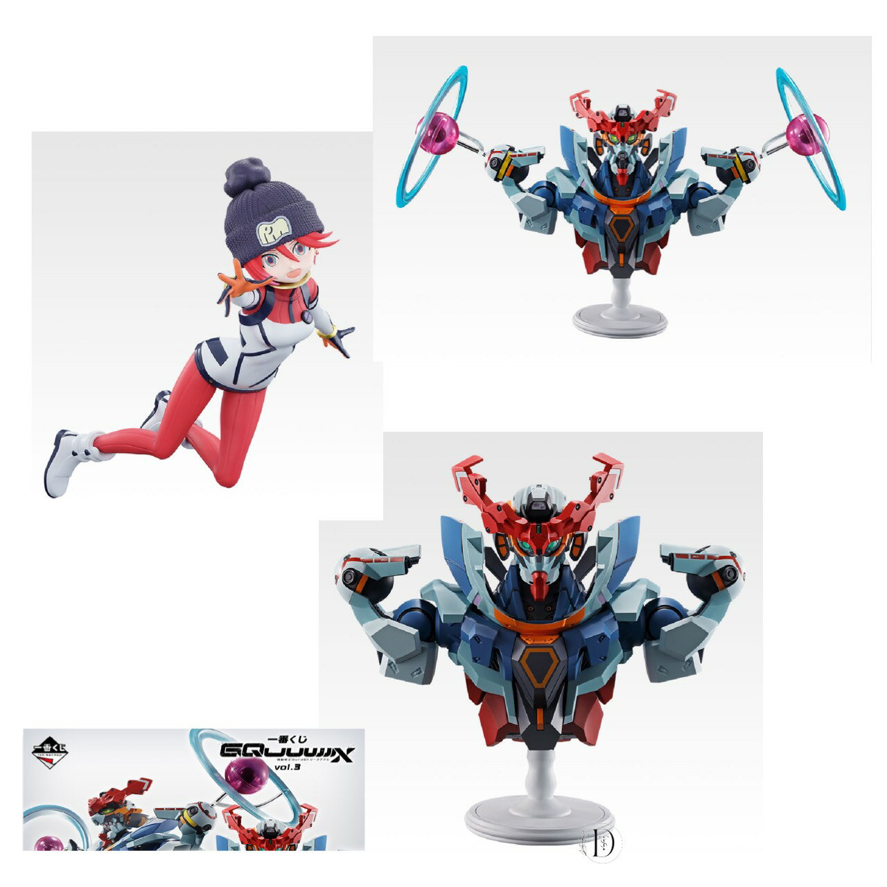 [미개봉] 이치 반 쿠지 기동 전사 Gundam GQuuuuuuX 지쿠악스 vol.3 A상 GQuuuuuuX BUSTISAN B상 아마테 유즈리하 마츄 3종 세트