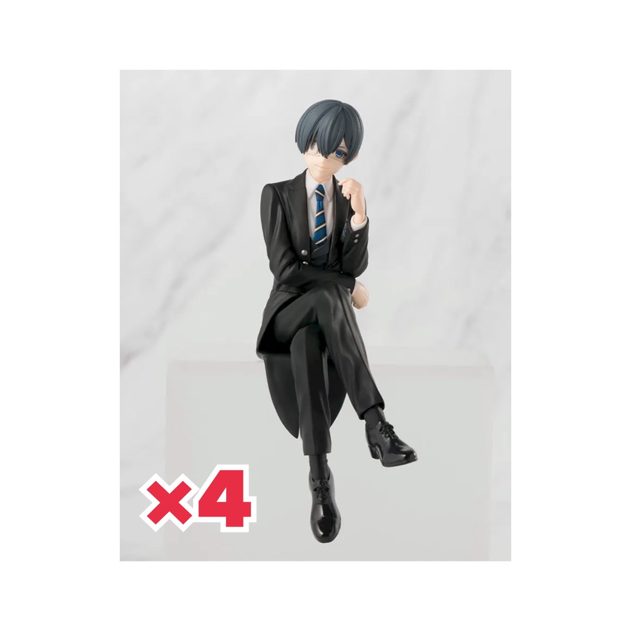 【未開封】 黒執事 寄宿学校編 ちょこのせ プレミアム フィギュア シエル ファントムハイヴ 4個セット アミューズメント 専用景品