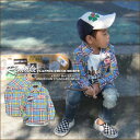 半額SALE 50%OFF セール / 〔クリフメイヤーキッズ〕KRIFF MAYER KIDS ワッペン★リメイクネルシャツ
