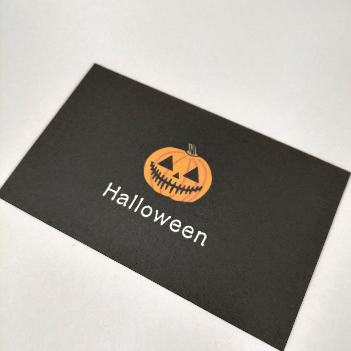 ハロウィン　メッセージカード　30枚　送料無料　お菓子　カード　招待状　名刺サイズ 　名刺サイズカード　無地 おしゃれ ハロウィン　グッズ　飾り　オーナメント　ミニメッセージカード 端材 メモカード 無地 シンプル かぼちゃ 厚紙 手紙 ギフト 贈り物