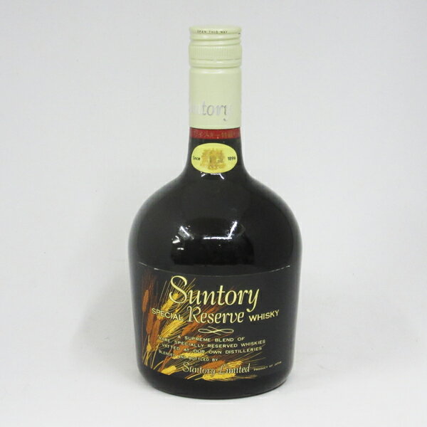 【レトロ：特級表示】サントリーウイスキー スペシャルリザーブ 麦穂ラベル 43度 760ml （ボトルトップ：ホワイト） 〈B〉