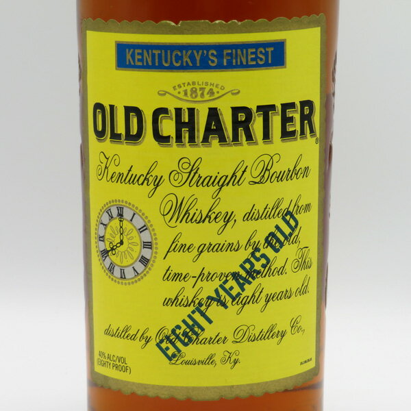 【レトロ：イエローラベル】オールドチャーター（OLD CHARTER） 8年 40度 750ml 並行品 （箱なし）