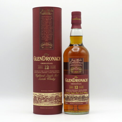 グレンドロナック12年 オリジナル 43度 700ml 正規品 (専用BOX入) グレンドロナック12年 オリジナル 43度 700ml 正規品 (専用BOX入)