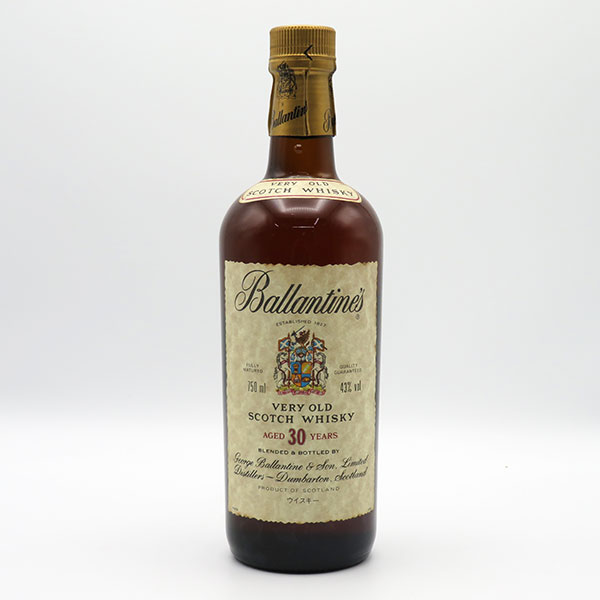 【レトロ】バランタイン30年 43度 750ml 正規品 （箱なし）