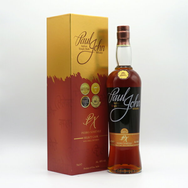 インディアン シングルモルトウイスキー ポール・ジョン ペドロヒメネス 48度 700ml 正規品 （専用BOX入）