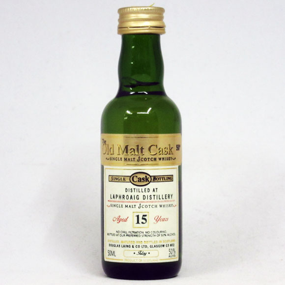 【ミニサイズ】【レトロ】【ダグラスレイン：Old Malt Cask】ラフロイグ15年 50度 50ml