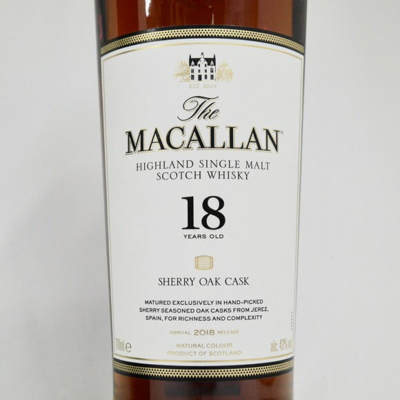 ��2023ǯ��꡼���ۥޥå����18ǯ �����꡼������ 43�� 700ml (����BOX��) �������ʡۡ�MACALLAN��