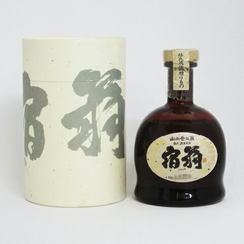 【レトロ】万膳酒造 宿扇 三回忌 吟香黄麹 43度 720ml 専用BOX入 