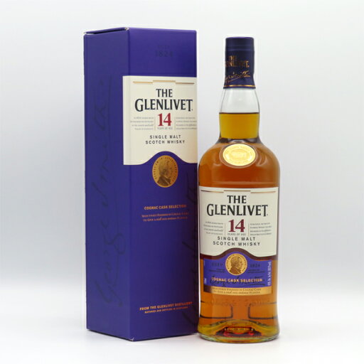 グレンリベット14年 コニャックカスク セレクション 40度 750ml 正規品 (専用BOX入) グレンリベット14年 コニャックカスク セレクション 40度 750ml 正規品 (専用BOX入)