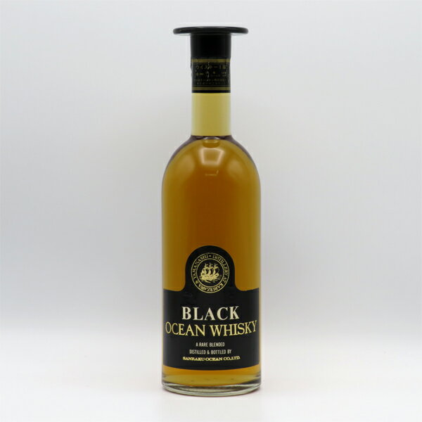 【レトロ:1級表示】ブラック オーシャンウイスキー 40度 720ml (箱なし)