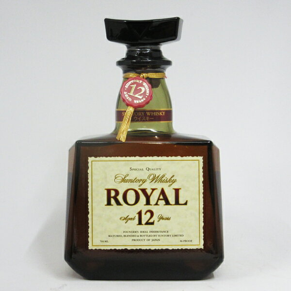 【レトロ】サントリーウイスキー ローヤル12年 ホワイトラベル 43度 700ml （箱なし）