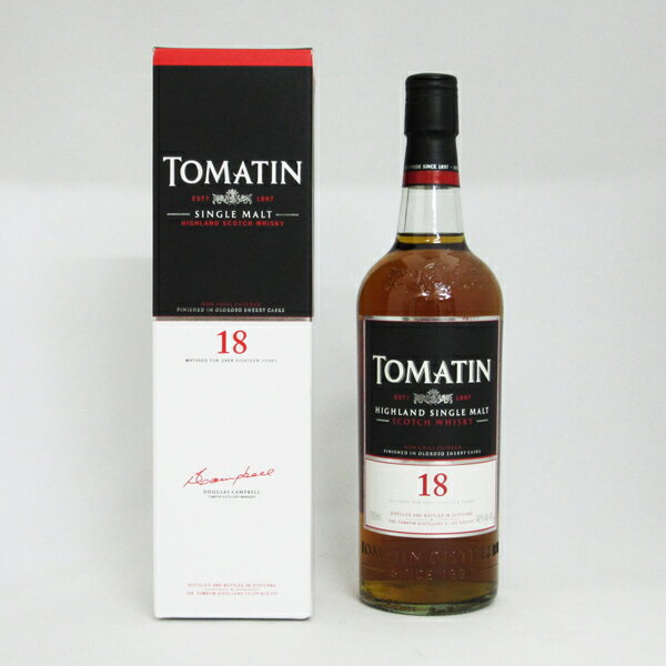 【旧ボトル】トマーティン 18年 46度 750ml 正規品 （専用BOX入）