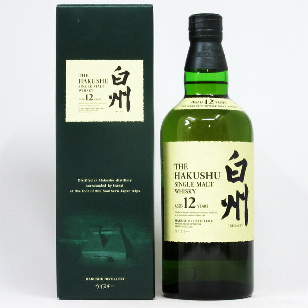 【逆輸入品】白州12年 43度 700ml （専用BOX入）