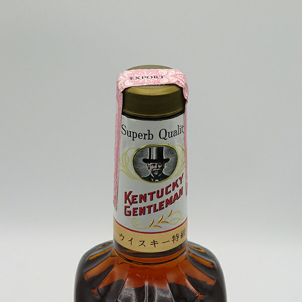中央酒販の【レトロ：特級表示】ケンタッキー ジェントルマン 4年 43度 750ml 正規品 （箱なし）｜アングル3