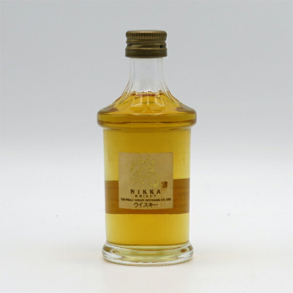 【訳あり:ラベル変色】【ミニサイズ】【レトロ】鶴 透明瓶 43度 50ml