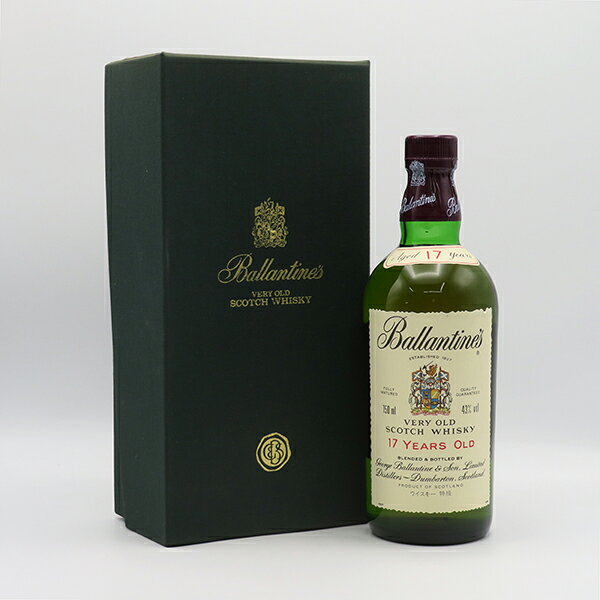 【レトロ：特級表示】バランタイン17年 43度 750ml 正規品 （専用化粧箱入）