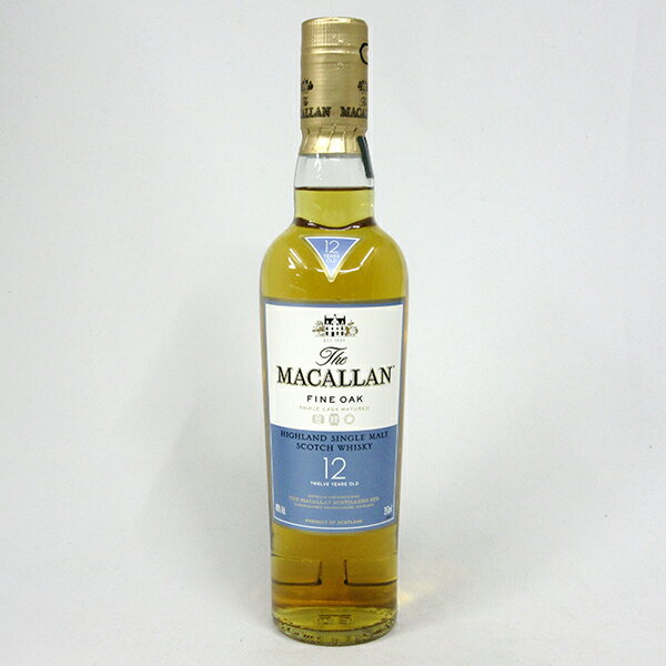 【ハーフサイズ】マッカラン12年 ファインオーク 40度 350ml （箱なし） 【正規品】【MACALLAN】