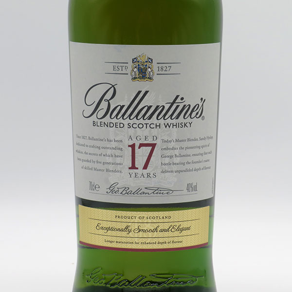 バランタイン17年 40度 700ml 正規品 （箱なし）