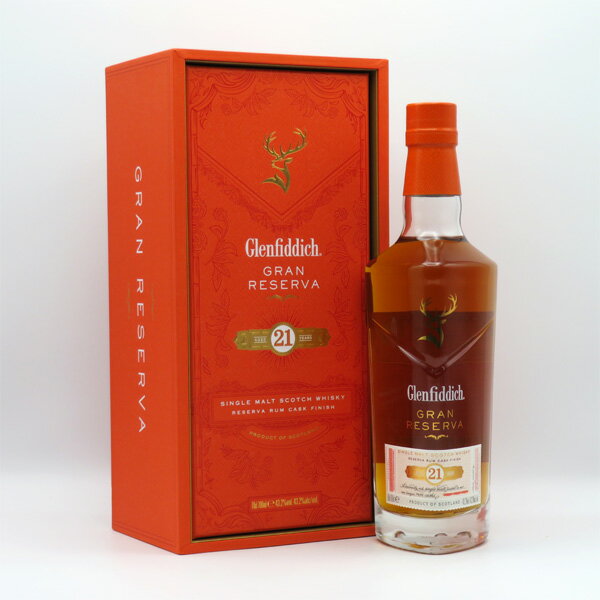 グレンフィディック21年 グランレゼルヴァ 43.2度 700ml 並行品 （専用化粧箱入）