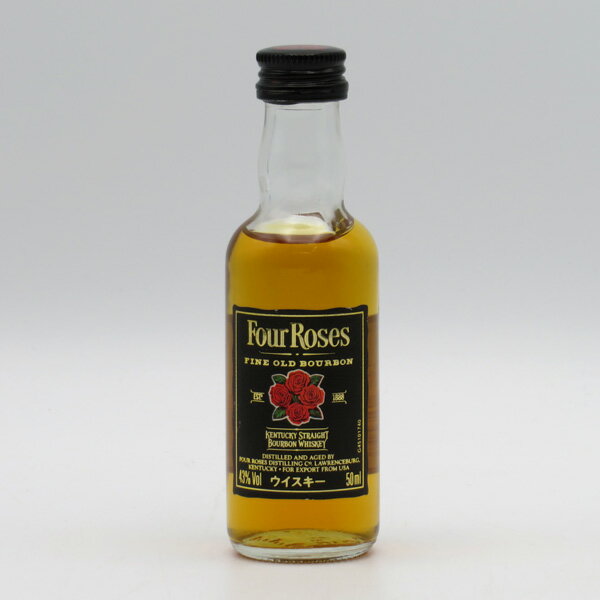 【ミニサイズ】【レトロ：キリン・シーグラム】フォアローゼズ（フォアローゼス） ブラック 43度 50ml ..