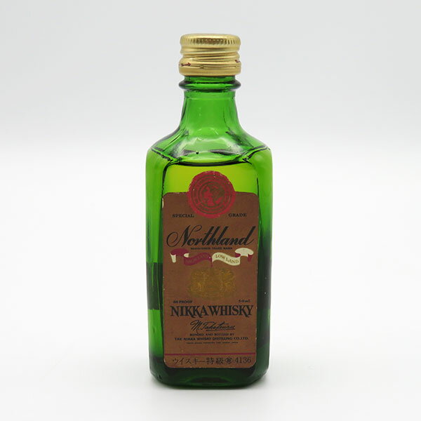 【ミニサイズ】【レトロ:特級表示】ニッカウヰスキー ノースランド 角瓶 43度 50ml
