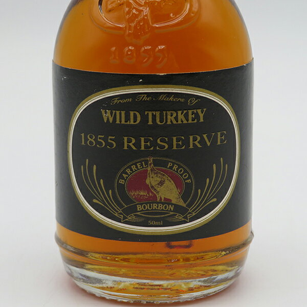 【ミニサイズ】【レトロ】ワイルドターキー 1855 RESERVE Barrel Proof 55度 50ml ...