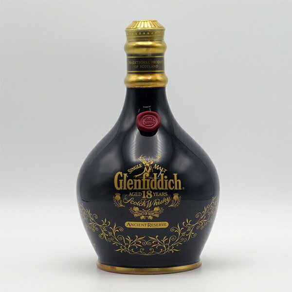 【レトロ】グレンフィディック18年 ブルー陶器ボトル 43度 700ml （箱なし）