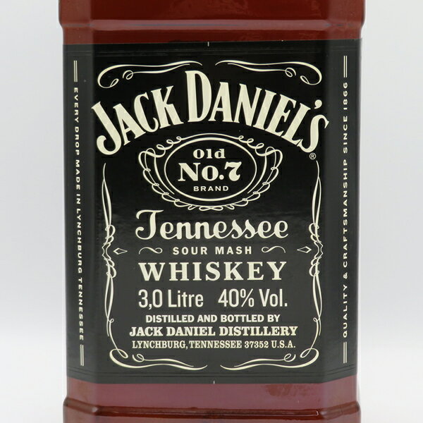 【ビッグサイズ】ジャックダニエル ブラック 40度 3000ml 正規品