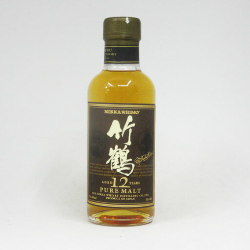 【ベビーサイズ】【旧ラベル】竹鶴12年 ピュアモルト 40度 180ml 瓶 (箱なし) 【ベビーサイズ】【旧ラベル】竹鶴12年 ピュアモルト 40度 180ml 瓶 (箱なし)
