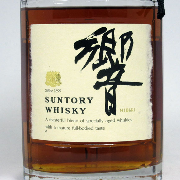 【レトロ：17年表記なしラベル】響 金色キャップ 向獅子マーク 43度 750ml （ゴールド：専用BOX入）