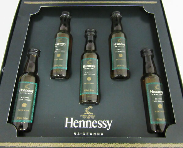【レトロ：希少品】ヘネシー ナジェーナ 40度 30ml×5本セット 正規品 （冊子付き：専用化粧箱入）